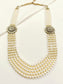 Dinesh White Kundan Groom Neckpiece