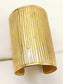Dvah Gold Matte Broad Cuff Bracelet