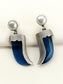 Haran Navy Blue Men's Earring
