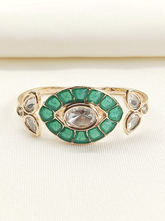 Reena Green Kundan Finger Ring