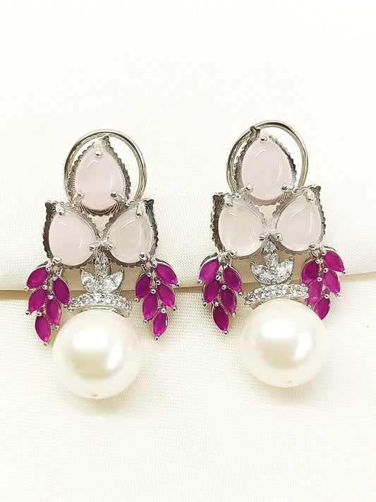 Gatrika Baby Pink 92.5 Silver Natural Stone Tops