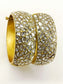 Tamina White Kundan Bangles