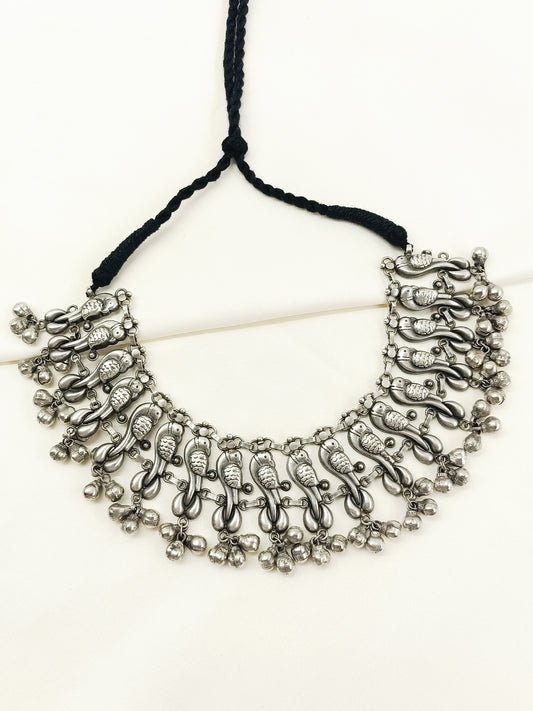 Ridhima Plain Oxidized Neckpiece