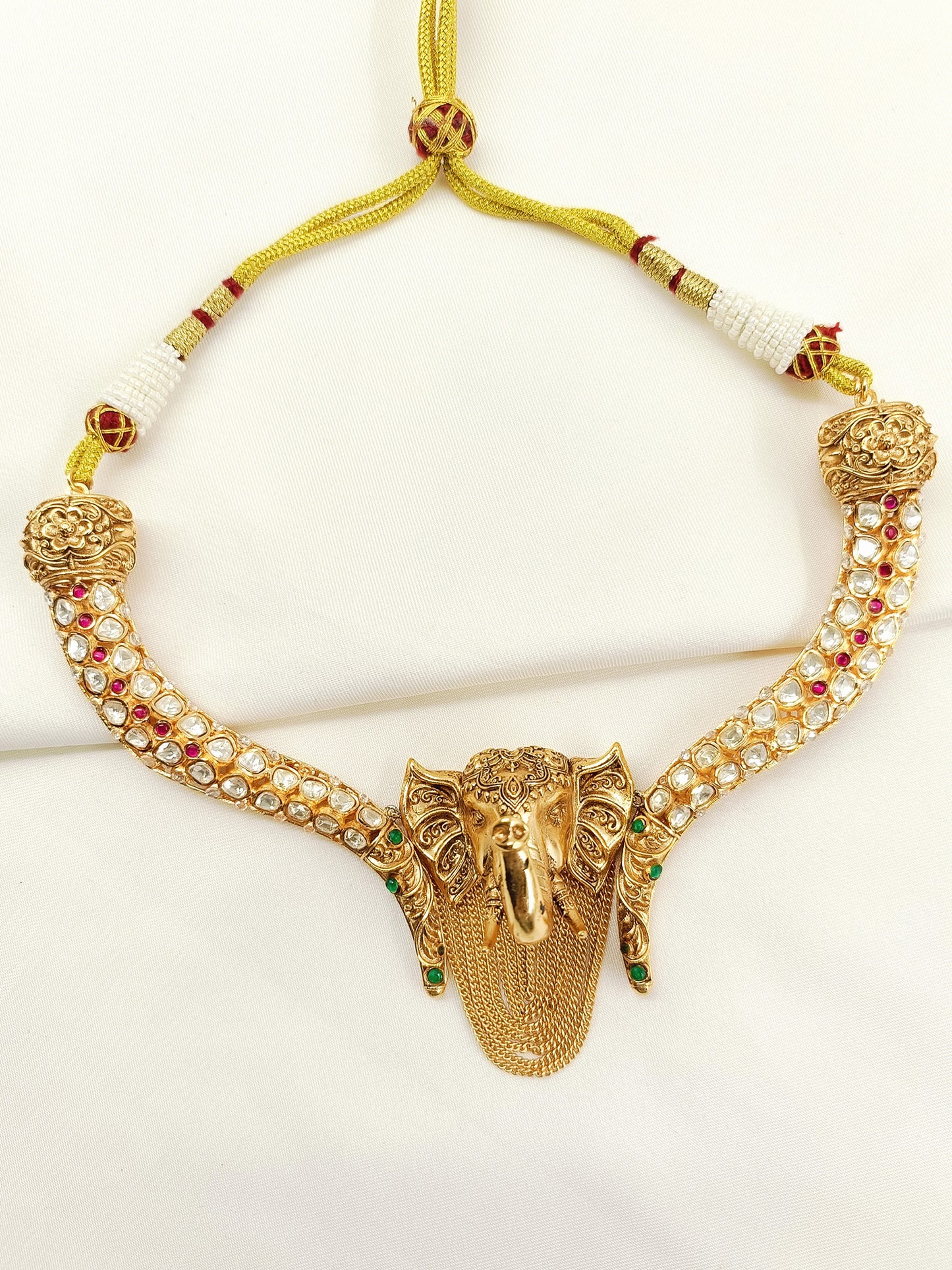 Harish R&G Elephant Hasli Groom Neckpiece