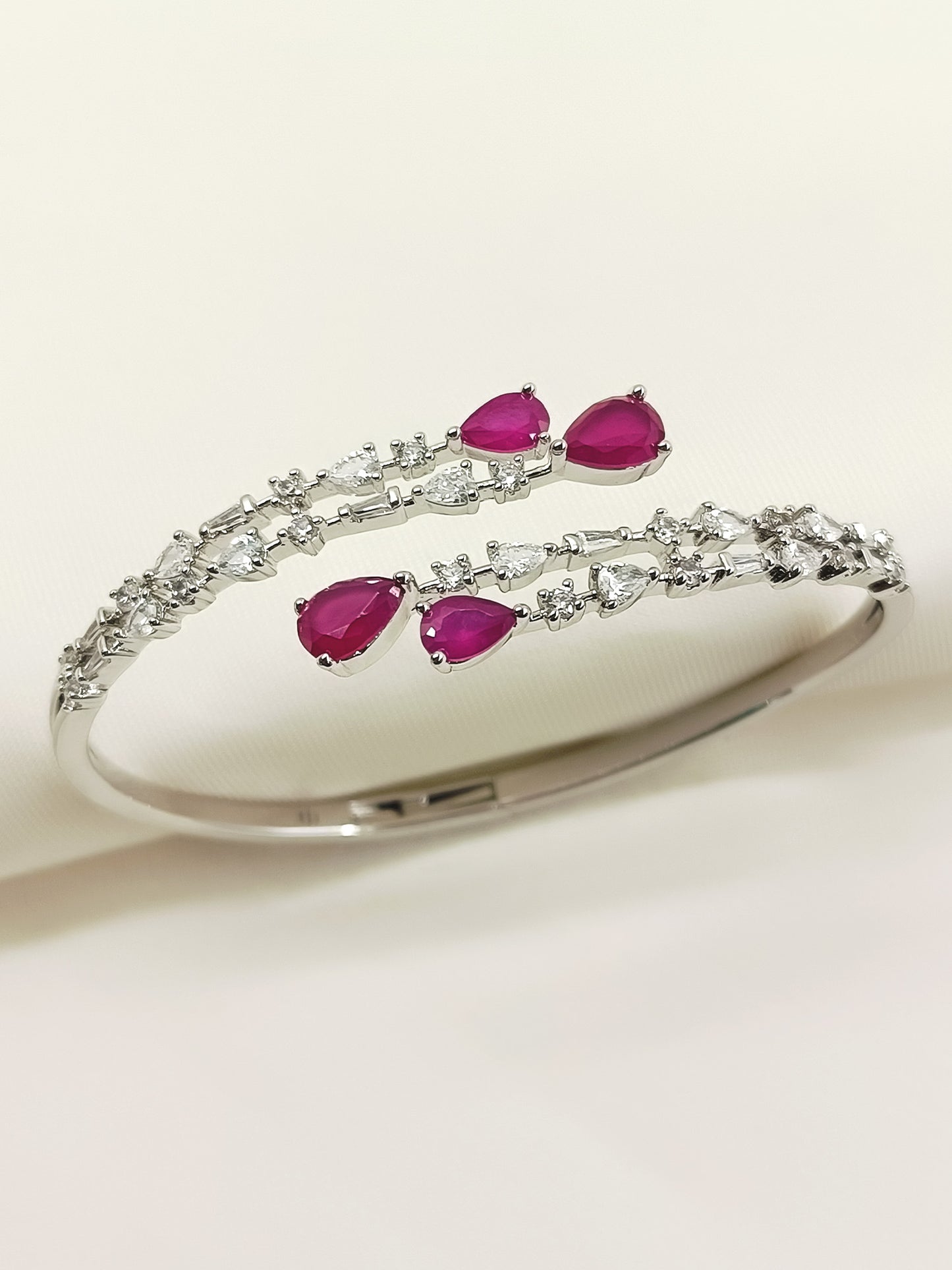 Shalini Ruby American Diamond Bracelet