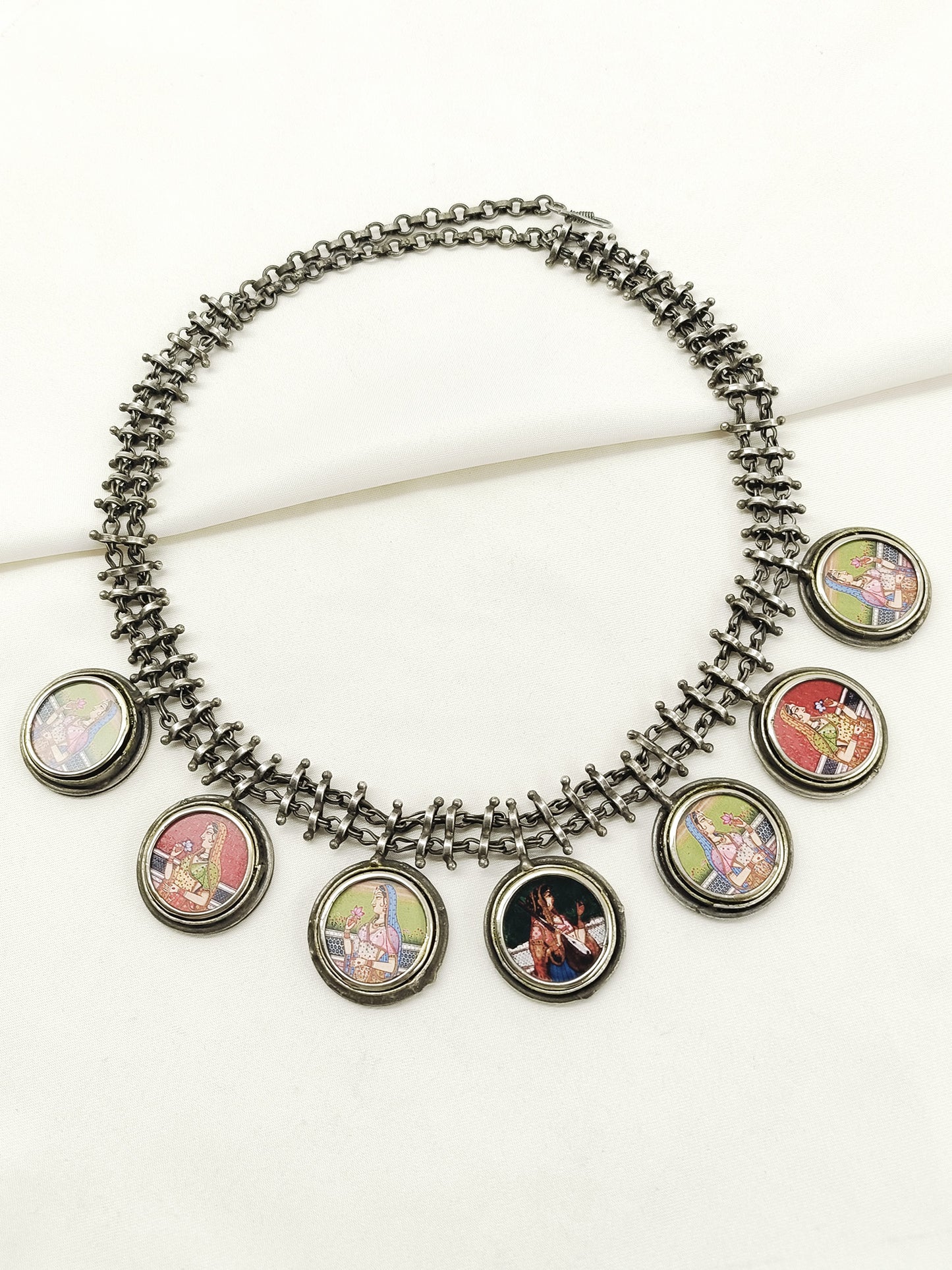 Janvi Multi Colour Oxidized Neckpiece