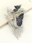 Shrishti Multi Colour Peacock Brooch