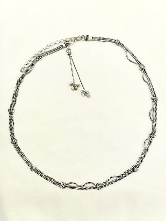 Samreen Plain Oxidized Waist Belt