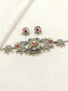 Masira Grey Oxidized Choker Set