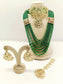 Addarshini Green Jadau Bridal Jewellery Set