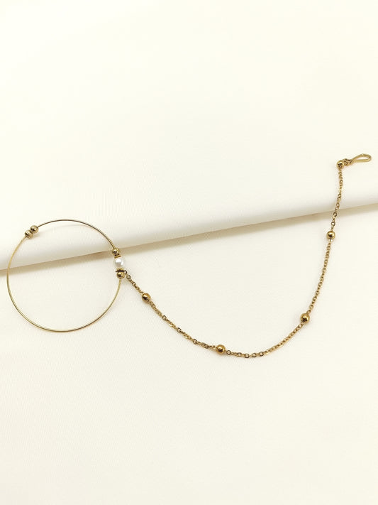 Miyanshi White Pearl Antique Nath