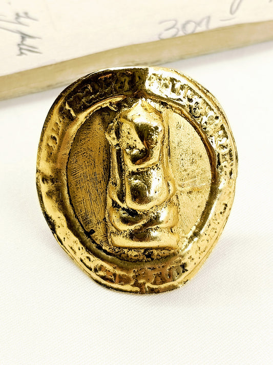 Milan Golden Tribal Men's Ring