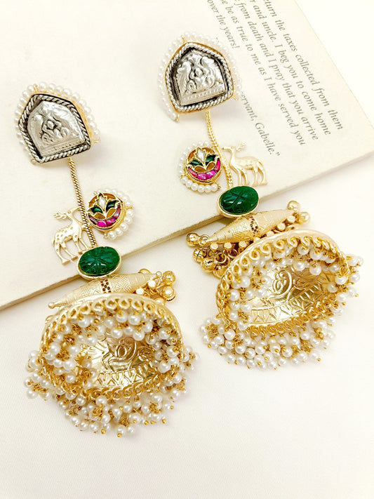 Riffat Multi Colour Boutique Jhumki