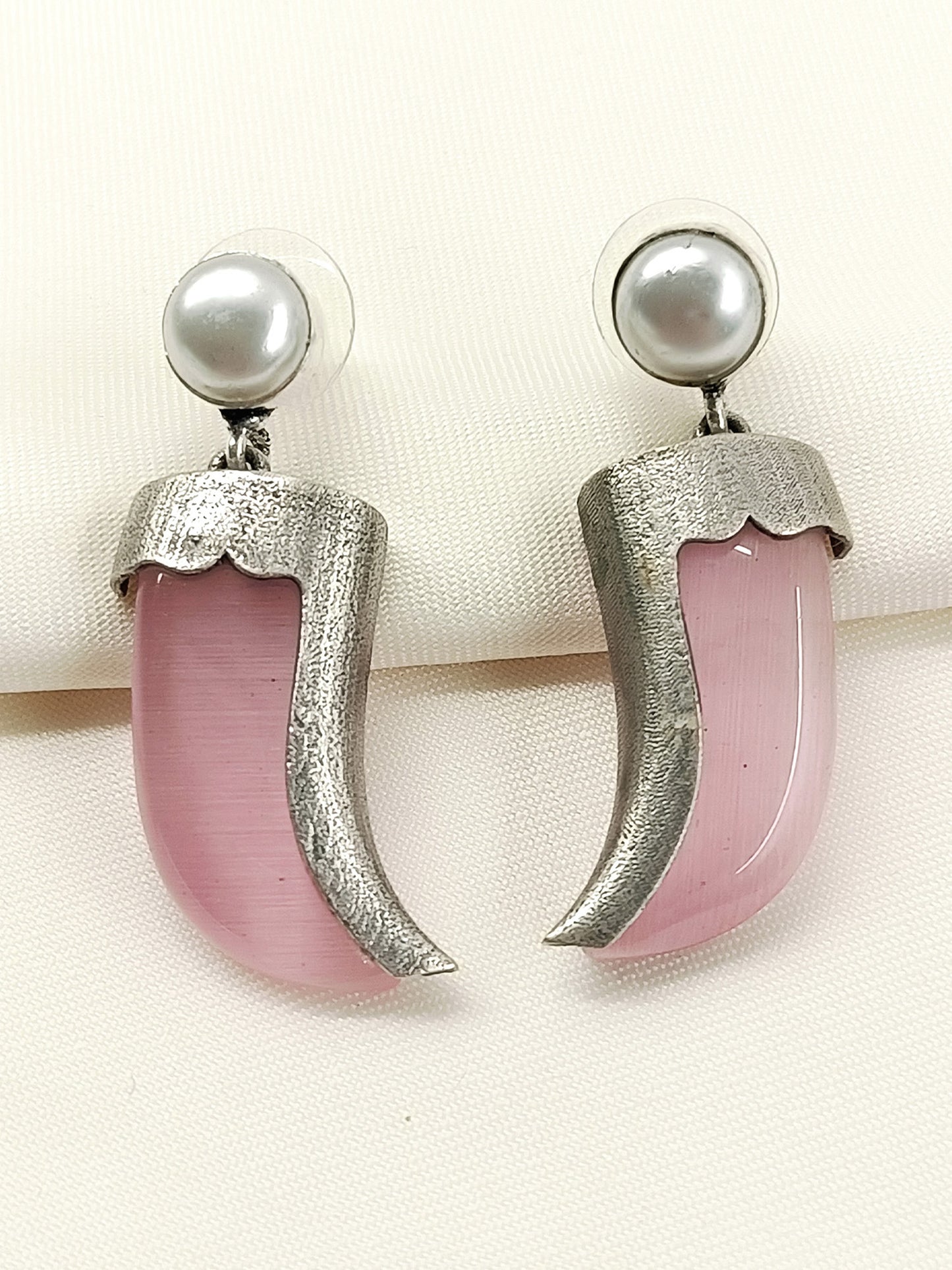 Hemant Baby Pink Men's Earring