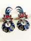 Katha Multi Colour Oxidized Jhumki
