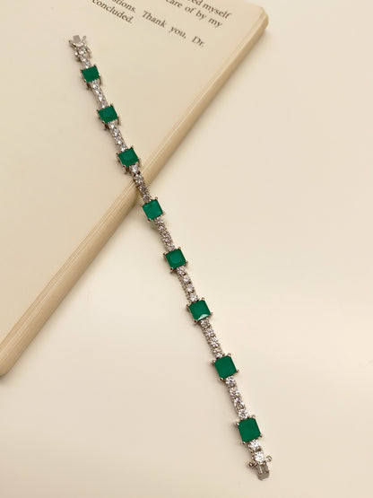 Melon Emerald American Diamond Bracelet