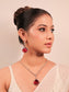 Stella Ruby American Diamond Necklace Set