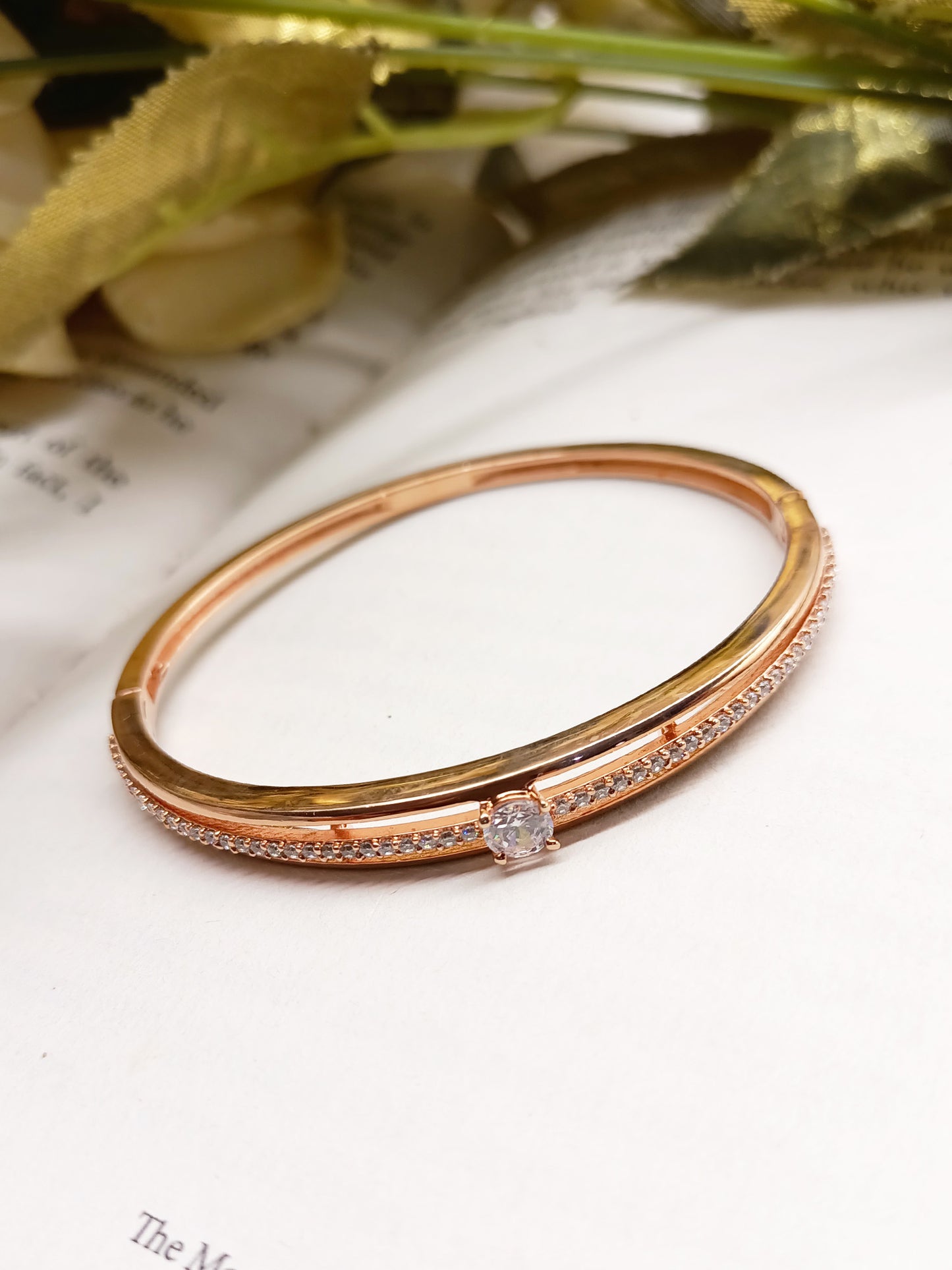 Malaysia Rose Gold Plated American Daimond Bracelet