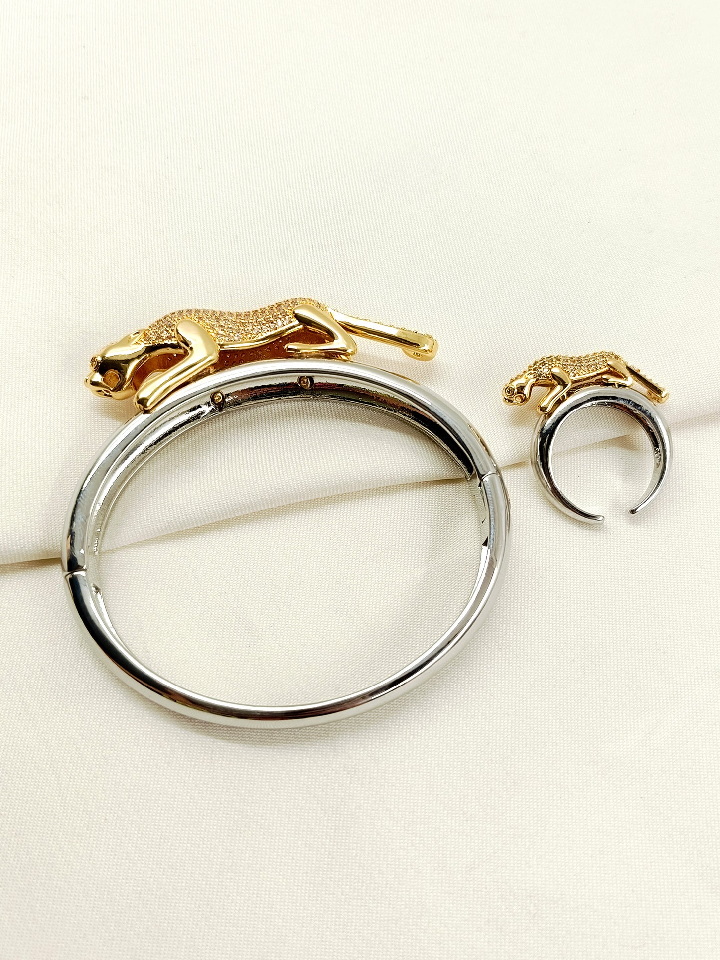 Akshat Silver Men's Bracelet Ring Combo