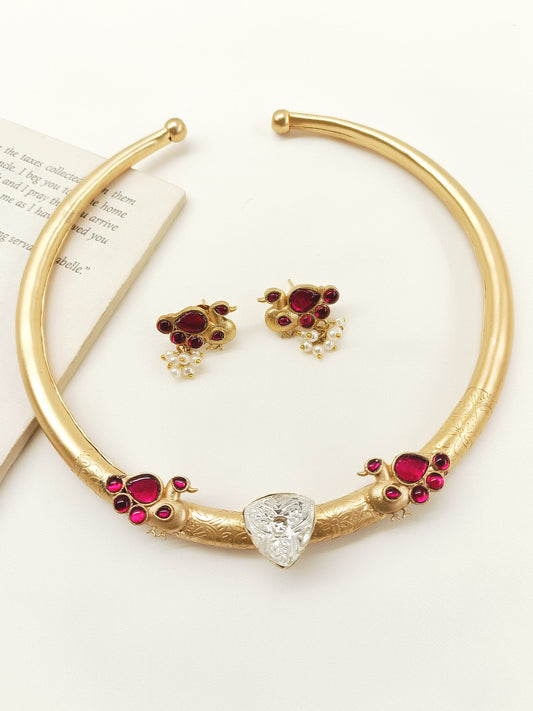 Omita Ruby Boutique Hasli Styled Choker Set