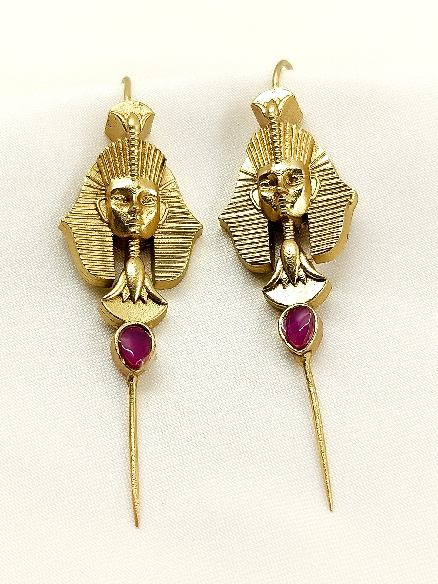Rivan Majenta Egyptian Revival Men's Earrings