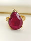Shravani Ruby American Diamond Finger Ring