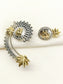Tanmay Dual Tone Men's Earring With Stud
