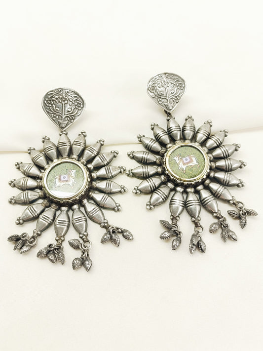 Chahana Multi Colour Oxidized Earring