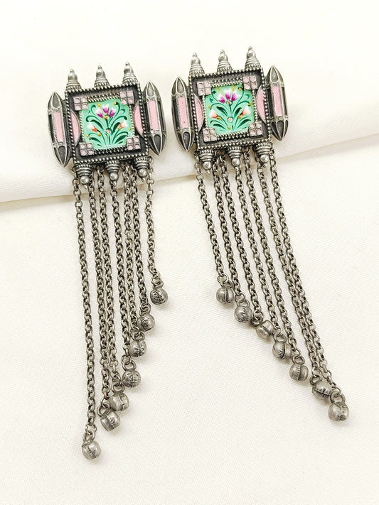 Eden Multi Colour Oxidized Earring