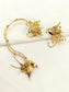 Noshin Golden Women’s Bird & Floral Branch Earcuffs