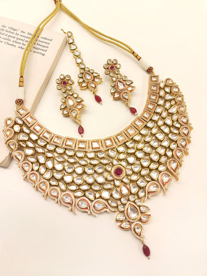 Sobita Ruby Kundan Necklace Set