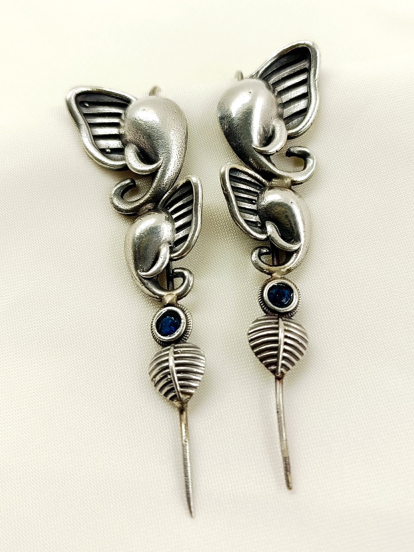 Devesh Blue Elephant Men's Earcuffs
