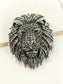 Raghav Silver Lion Men's Brooch