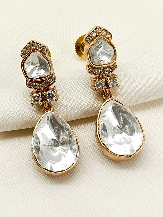 Subhashree White Kundan Earring