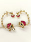 Kaushiki Ruby Kundan Earcuffs