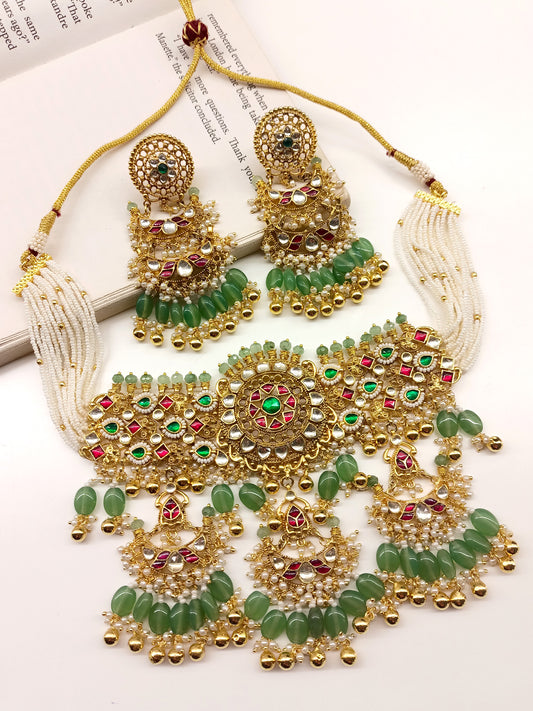 Zana R & G Kundan Choker Set