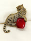 Chitakash Ruby Leopard Men's Brooch