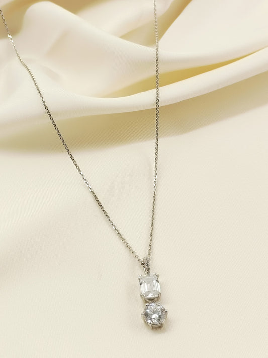 Elina 92.5 Silver Swarovski Stone Pendal