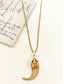 Isharv Golden Trishul Claw Men's Neckpiece