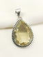 Nilam Yellow 92.5 Silver Citrine Stone Pendal