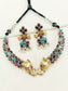 Ayanna Multi Colour Oxidized Choker Set