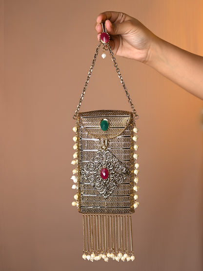 Imani Golden Mobile Pouch