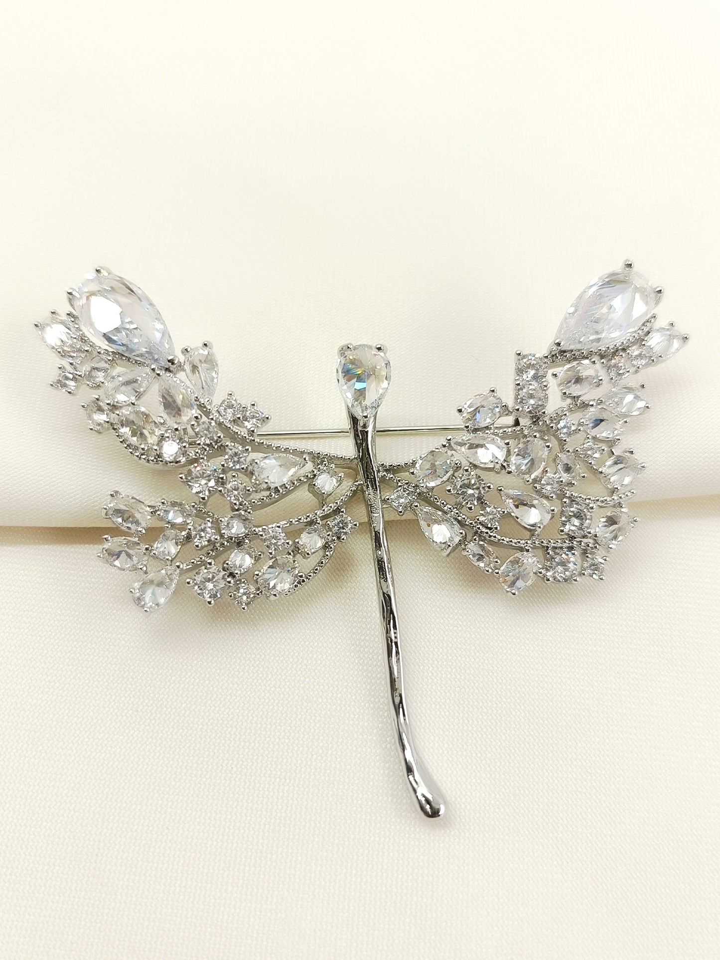 Mishel Silver Butterfly Brooch