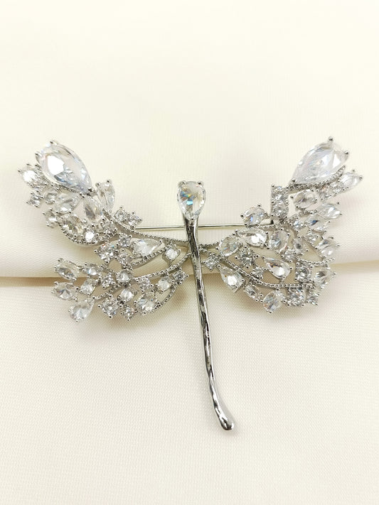 Mishel Silver Butterfly Brooch