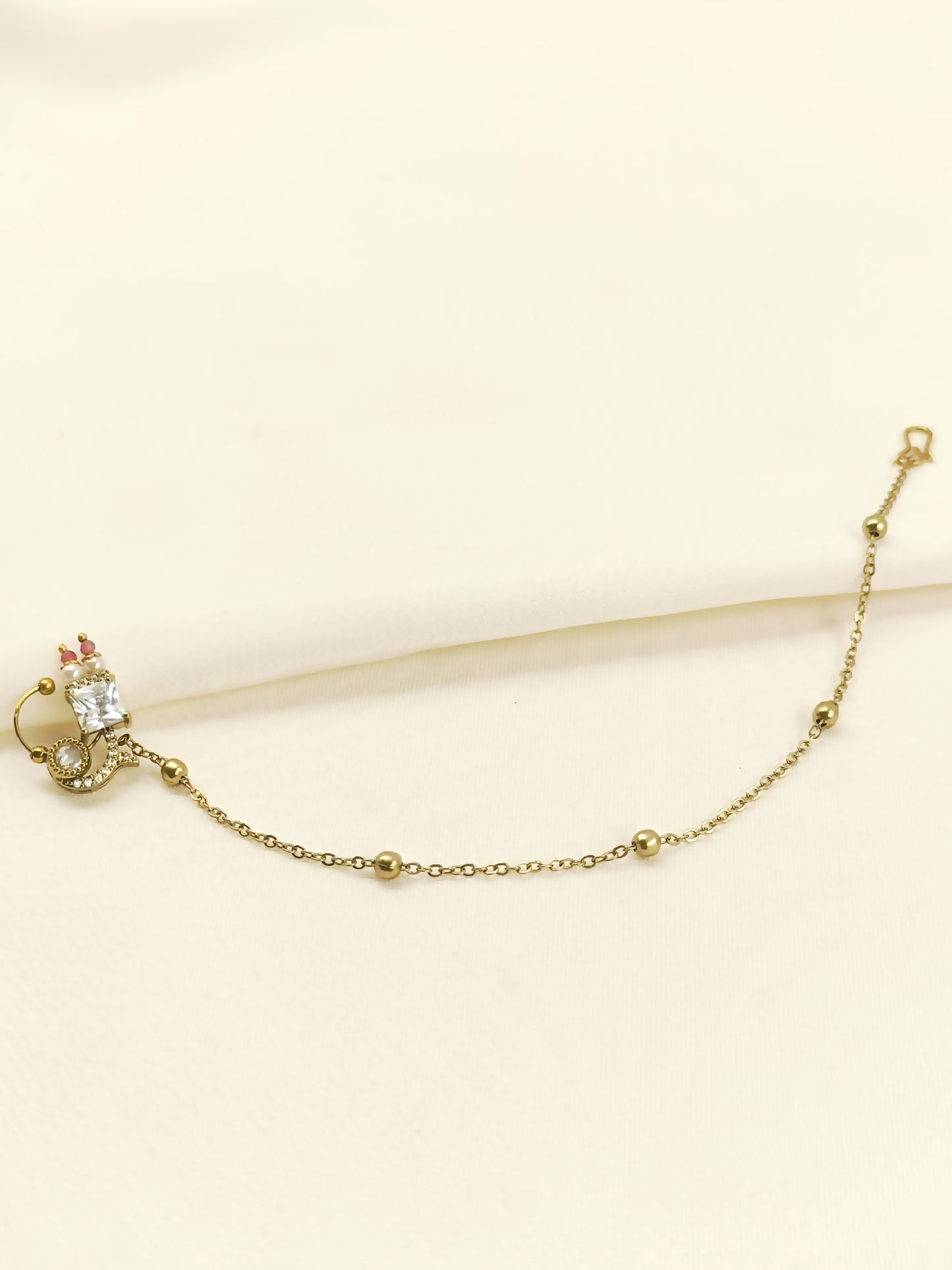 Elaya Polki Chand Nath with Chain