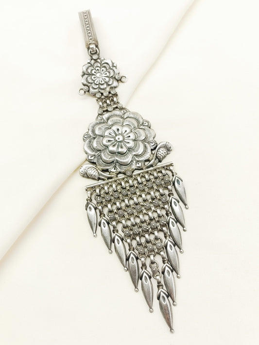 Rupini Plain Oxidized Key Ring
