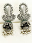 Dhawni Green Oxidized Jhumki