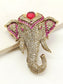 Aarit Ruby Elephant's Brooch