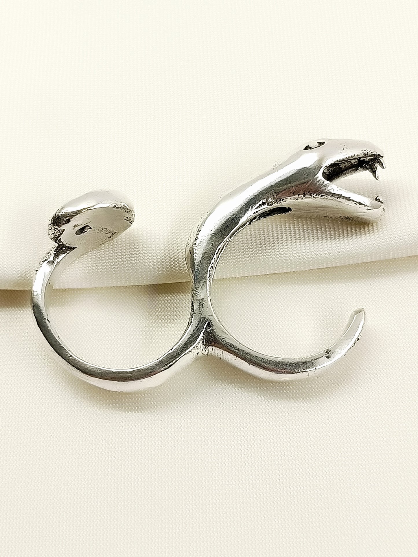 Saiyan Silver Men's Finger Ring