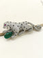 Hridaan Green Leopard Men's Brooch